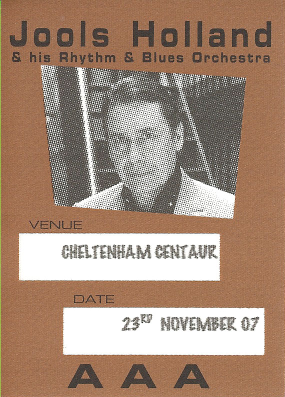 Jools Holland Backstage Pass